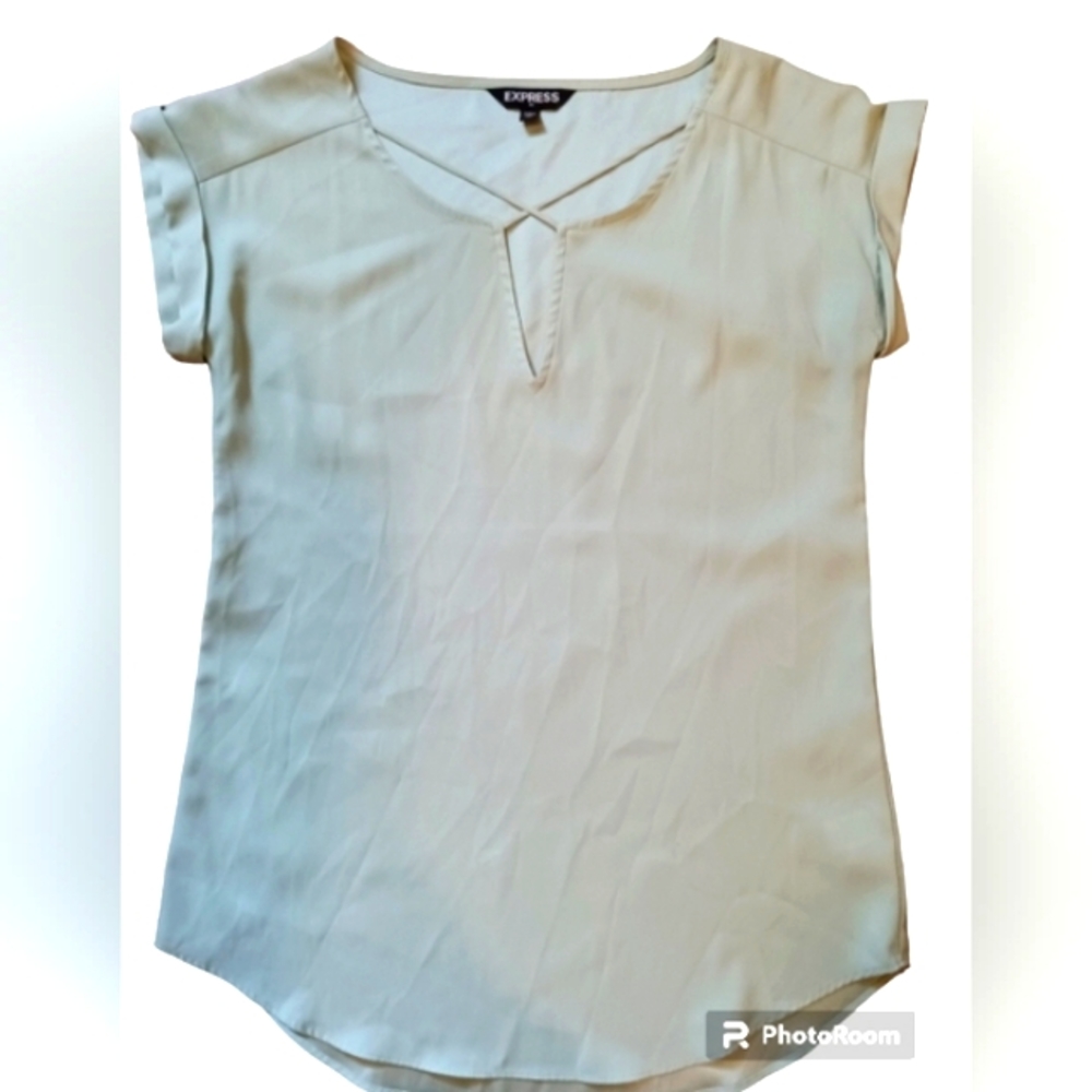 Express Sage Green Blouse Tee